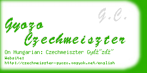 gyozo czechmeiszter business card